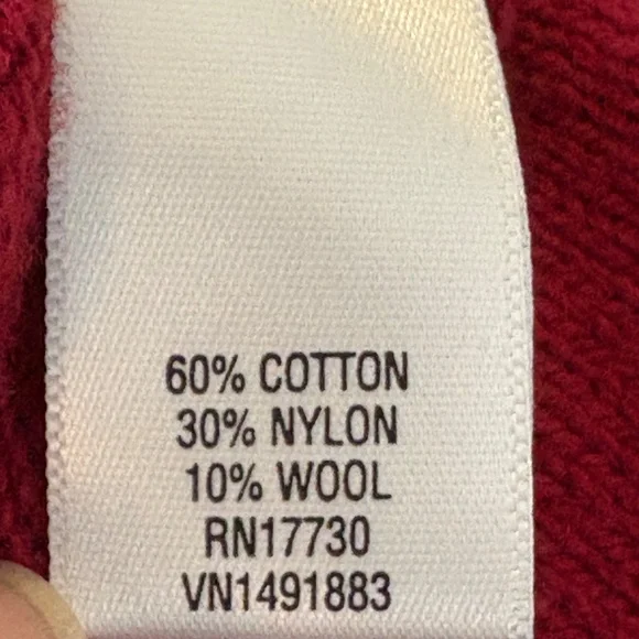 Merona Cotton Blend 1/4 Zip Maroon Sweater - Picture 9 of 11